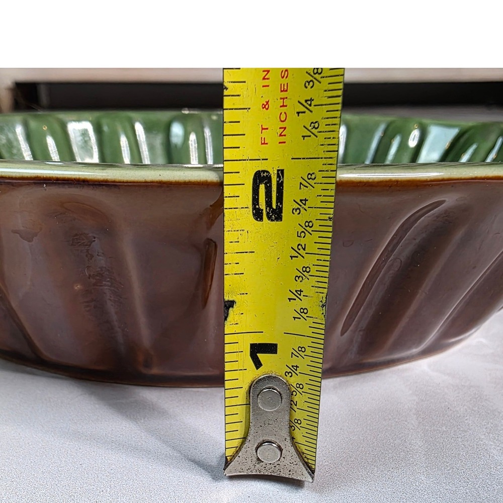 Savinio Designs Green Stoneware Oval Baking Medallion Casserole Pan 10.5in S4 - Picture 9 of 16